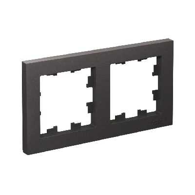 ATLASDESIGN 2-постовая РАМКА, универсальная, БАЗАЛЬТ