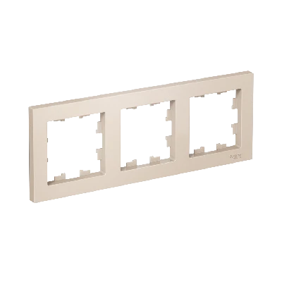 Рамка трехпостовая ATLASDESIGN универсальная бежевый
