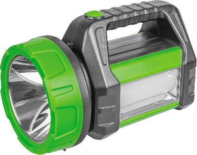 Фонарь светодиодный NPT-SP18-ACCU 5Вт+20LED 250лм 450м аккумуляторный прожектор+кемпинг пластик 2Ач