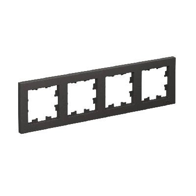 ATLASDESIGN 4-постовая РАМКА, универсальная, БАЗАЛЬТ