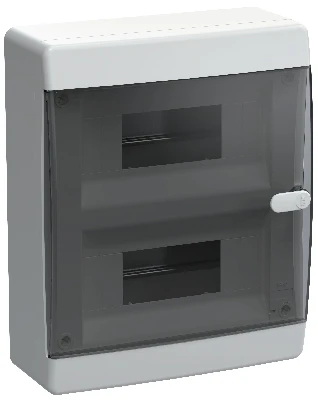 UNION Compact Корпус пластиковый ЩРН-П-18 IP41 черная прозрачная дверь IEK