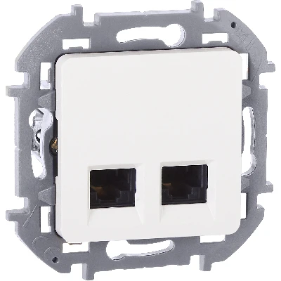 INSPIRIA розетка двойная RJ 45  категория 5e  UTP белый
