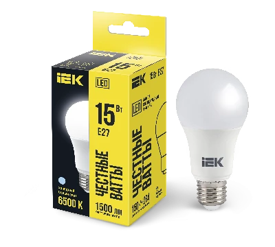 Лампа светодиодная LED 15вт Е27 дневной ECO
