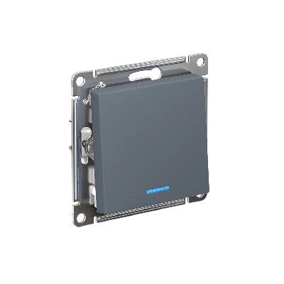 Выключатель одноклавишный ATLASDESIGN с подсветкой схема 1а 10АХ механизм грифель