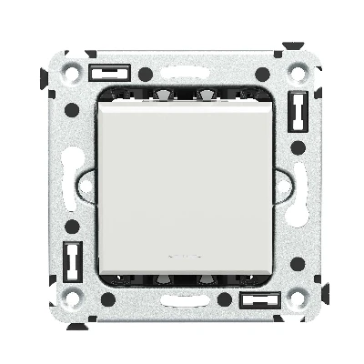 Выключатель одноклавишный, в стену Белое облако