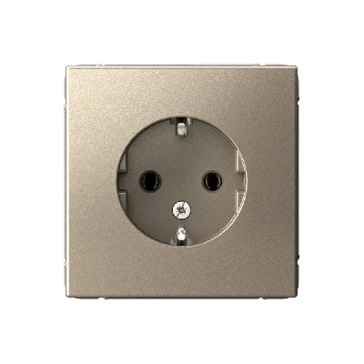 ARTGALLERY розетка с заземлением, 16А, механизм, шампань
