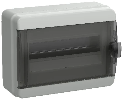 TEKFOR Корпус пластиковый навесной КМПн-12 IP65 черная прозрачная дверь IEK