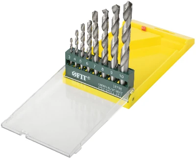 Набор сверл по металлу HSS полированных, 8 шт (3-4-5-6-7-8-9-10 мм)