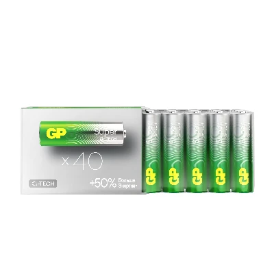 Батарейка алкалиновая GP Super Alkaline 15А АA - 20 шт. в пленке