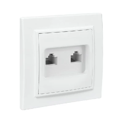 Розетка Минск RJ-45+Phone СП белая Basic