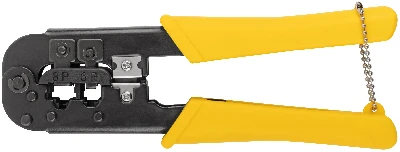Кримпер для обжима разъемов RJ11, RJ12, RJ45, пластиковые ручки,190 мм