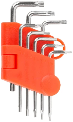 Ключи ''звездочки'' CrV 8 шт Т5-Т20, в пластиковом держателе