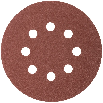 Круги абразивные шлифовальные перфорированные на ворсовой основе под ''липучку'' (Р120, 125 мм, 5шт), CUTOP Profi