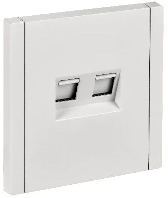 FORTE&PIANO Розетка компьютерная двойная RJ45 кат.5E FP233 белый IEK