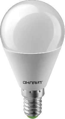 Лампа светодиодная LED 6вт E14 белый матовый шар ОНЛАЙТ
