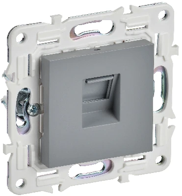 SKANDY Розетка компьютерная RJ45 кат.5E SK-K01Gr серый IEK