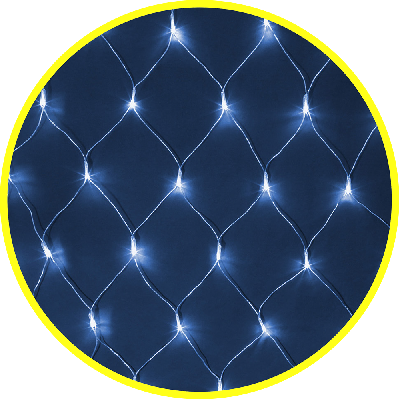 Гирлянда новогодняя светодиодная NGF-N01-240B-12-2x1.5m-230-TR-IP44