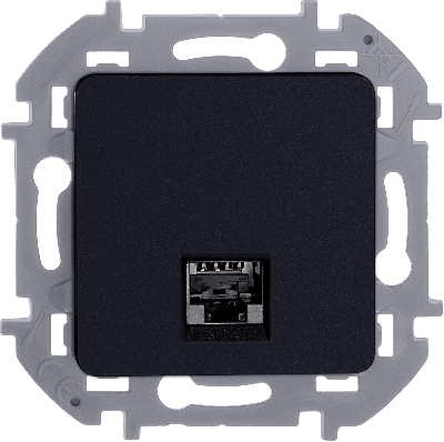 INSPIRIA розетка информационная RJ 45  категория 5e  UTP антрацит