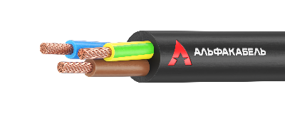 Провод ПВСнг(А)-LS 3х4  черный ТРТС