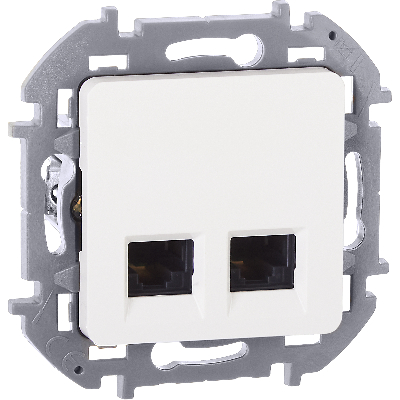 INSPIRIA розетка двойная RJ 45  категория 5e  UTP белый