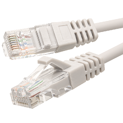 Патч-кордUTP 5e 4x2 26AWG (7x0.16mm) Cu LSZH серый 0,5м
